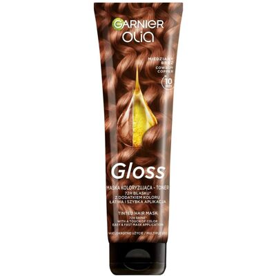 Schwarzkopf, Haarfarbe, GARNIER Olia Gloss maska koloryzująca-toner do włosów Miedziany Brąz 150ml (Kupferbraun) Schwarzkopf, Haarfarbe, GARNIER Olia Gloss maska koloryzująca-toner do włosów Miedziany Brąz 150ml (Kupferbraun)
