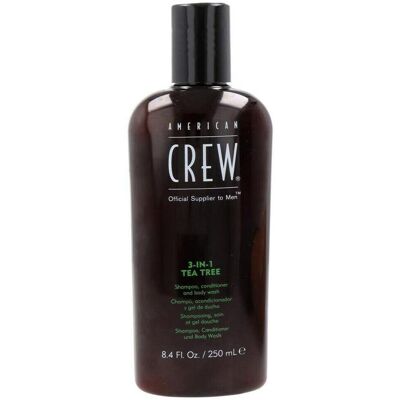 American Crew, Shampoo, 3In1 Tea Tree 8.45Oz/250 ml (Flüssiges Shampoo, 250 ml) American Crew, Shampoo, 3In1 Tea Tree 8.45Oz/250 ml (Flüssiges Shampoo, 250 ml)