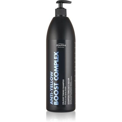Joanna, Shampoo, PROFESSIONAL Anti - Yellow Boost Complex Szampon tonujący kolor - popielaty 1000 ml (Flüssiges Shampoo, 1000 ml) Joanna, Shampoo, PROFESSIONAL Anti - Yellow Boost Complex Szampon tonujący kolor - popielaty 1000 ml (Flüssiges Shampoo, 1000 ml)