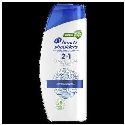 Head & Shoulders, Shampoo, 2-In-1 Classic Clean Shampoo 330ml (Flüssiges Shampoo, 330 ml) Head & Shoulders, Shampoo, 2-In-1 Classic Clean Shampoo 330ml (Flüssiges Shampoo, 330 ml)