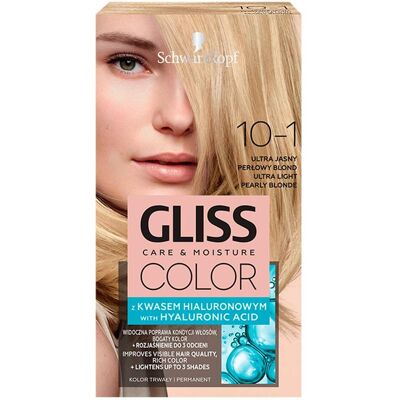Schwarzkopf, Haarfarbe, Gliss Color Hair Dye 10-1 Ultra Light Pearl For light hair (10-1 Ultra Light Pearl) Schwarzkopf, Haarfarbe, Gliss Color Hair Dye 10-1 Ultra Light Pearl For light hair (10-1 Ultra Light Pearl)