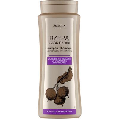 Joanna, Shampoo, Turnip Stärkendes Shampoo für dünnes Haar 400ml (Flüssiges Shampoo, 400 ml) Joanna, Shampoo, Turnip Stärkendes Shampoo für dünnes Haar 400ml (Flüssiges Shampoo, 400 ml)