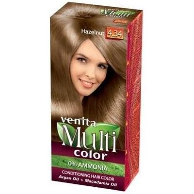 Venita, Haarfarbe, Multicolor Hair Dye 4.34 Hazelnut 100Ml (4.34 Haselnuss) Venita, Haarfarbe, Multicolor Hair Dye 4.34 Hazelnut 100Ml (4.34 Haselnuss)