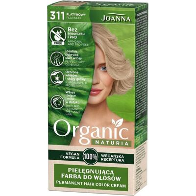 Joanna, Haarfarbe, Naturia Organic caring hair dye without ammonia and PPD 311 Platinum (311 Platin) Joanna, Haarfarbe, Naturia Organic caring hair dye without ammonia and PPD 311 Platinum (311 Platin)