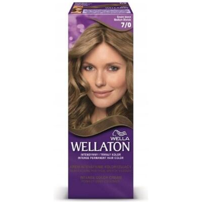 Wella, Haarfarbe, Intensive Wellaton Permanent Color Cream Intensiv färbend 7/0 Mittelblond (Mittelblond) Wella, Haarfarbe, Intensive Wellaton Permanent Color Cream Intensiv färbend 7/0 Mittelblond (Mittelblond)