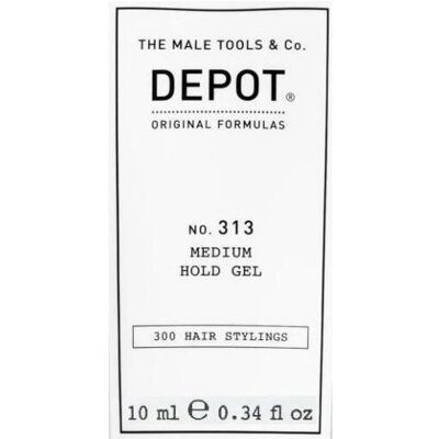 Depot, Haargel + Haarwachs, 300 Hair Stylings No 313 Uv Filter Hair Styling Gel - Medium Hold, 10 Ml (Haargel, 10 ml) Depot, Haargel + Haarwachs, 300 Hair Stylings No 313 Uv Filter Hair Styling Gel - Medium Hold, 10 Ml (Haargel, 10 ml)