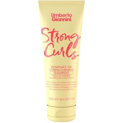 Umberto Giannini, Shampoo, Strong Curls Rosemary Oil Strengthening Shampoo for Curly Hair (Läuse Shampoo, 250 ml) Umberto Giannini, Shampoo, Strong Curls Rosemary Oil Strengthening Shampoo for Curly Hair (Läuse Shampoo, 250 ml)