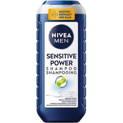 NIVEA MEN, Shampoo, Sensitive Power Shampoo (Flüssiges Shampoo, 250 ml) NIVEA MEN, Shampoo, Sensitive Power Shampoo (Flüssiges Shampoo, 250 ml)