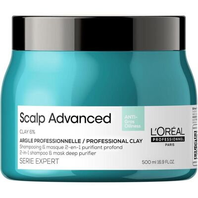 L'Oréal Professionnel - Kopfhaut-Entfetter 2-in-1 Tonerde Shampoo & Maske L'Oréal Professionnel - Kopfhaut-Entfetter 2-in-1 Tonerde Shampoo & Maske
