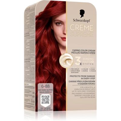 Schwarzkopf, Haarfarbe, Creme Supreme Permanent Hair Dye Color 688 Red Dark Blonde 60 Ml (688 Red Dark Blonde) Schwarzkopf, Haarfarbe, Creme Supreme Permanent Hair Dye Color 688 Red Dark Blonde 60 Ml (688 Red Dark Blonde)
