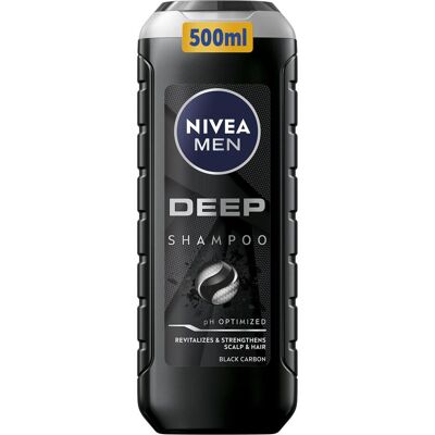 NIVEA, Shampoo, Revitalisierendes Shampoo für fettiges Haar und Kopfhaut Herren (Deep Shampoo) Inhalt: 500 ml (500 ml) NIVEA, Shampoo, Revitalisierendes Shampoo für fettiges Haar und Kopfhaut Herren (Deep Shampoo) Inhalt: 500 ml (500 ml)