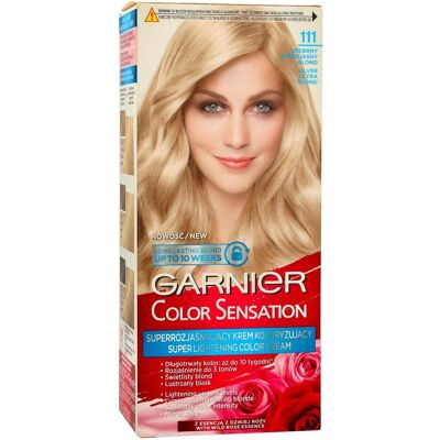 Garnier, Haarfarbe, Color Sensation cream coloring 111 Silver U. Blond - Silver super-bright blond - 0341045 (Silberblond) Garnier, Haarfarbe, Color Sensation cream coloring 111 Silver U. Blond - Silver super-bright blond - 0341045 (Silberblond)