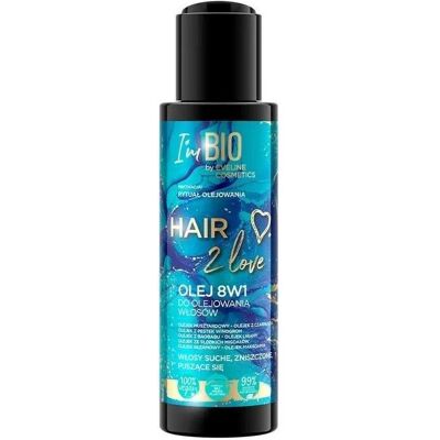 Eveline, Haaröl + Haarserum, Hair 2 Love 8In1 Hair Oil 110Ml (110 ml) Eveline, Haaröl + Haarserum, Hair 2 Love 8In1 Hair Oil 110Ml (110 ml)