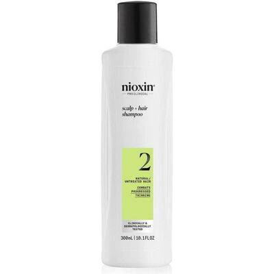 Nioxin System 2 - Shampoo - Natürliches Haar - Ausdünnung - 300 Ml Nioxin System 2 - Shampoo - Natürliches Haar - Ausdünnung - 300 Ml