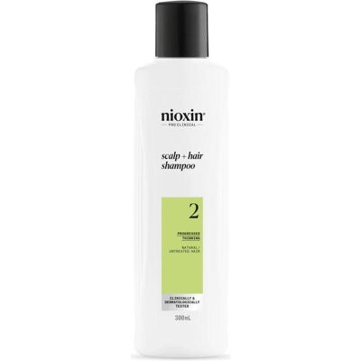 Nioxin System 2 - Shampoo - Natürliches Haar - Ausdünnung - 300 Ml Nioxin System 2 - Shampoo - Natürliches Haar - Ausdünnung - 300 Ml