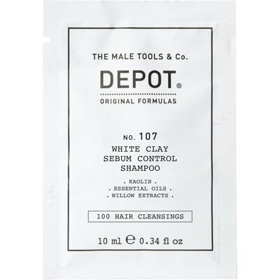 Raywell, Shampoo, Nr. 107 Whiteclay Sebumcontrol 10ml Shampoo für fettiges Haar (Flüssiges Shampoo) Raywell, Shampoo, Nr. 107 Whiteclay Sebumcontrol 10ml Shampoo für fettiges Haar (Flüssiges Shampoo)