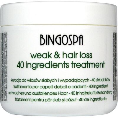 BingoSpa, Haarmaske, Bingo Spa Spa Treatment For Weak Hair 500G BingoSpa, Haarmaske, Bingo Spa Spa Treatment For Weak Hair 500G