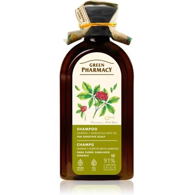 Schubiger, Shampoo, GREEN PHARMACY Szampon do wrażliwej skóry głowy Żeń-szeń i Marokański olej miętowy 350 ml (350 ml) Schubiger, Shampoo, GREEN PHARMACY Szampon do wrażliwej skóry głowy Żeń-szeń i Marokański olej miętowy 350 ml (350 ml)