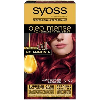 Syoss Oleo Intense Bright Red Haarfarbe - Permanent, Mit Öl - 5-92 Syoss Oleo Intense Bright Red Haarfarbe - Permanent, Mit Öl - 5-92