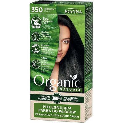Joanna, Haarfarbe, Naturia Organic caring hair dye without ammonia and PPD 350 Ebony Ebony (350 Ebony) Joanna, Haarfarbe, Naturia Organic caring hair dye without ammonia and PPD 350 Ebony Ebony (350 Ebony)