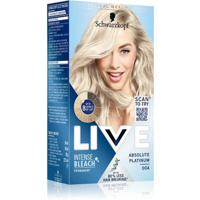 Schwarzkopf Live Intense Haaraufheller - Platin - Salonqualität Schwarzkopf Live Intense Haaraufheller - Platin - Salonqualität