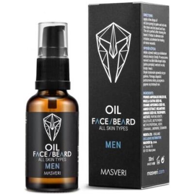 Masveri, Bartpflege, Gesichts- und Bartöl für alle Hauttypen 30ml (30 ml) Masveri, Bartpflege, Gesichts- und Bartöl für alle Hauttypen 30ml (30 ml)
