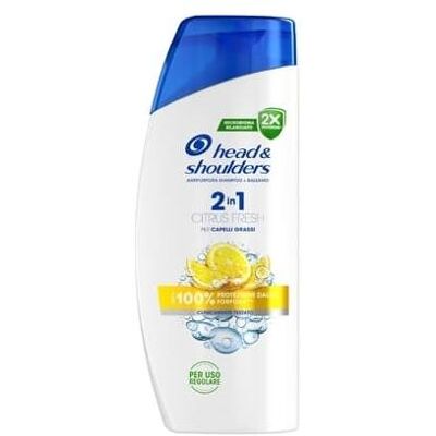 Head & Shoulders, Shampoo, Shampoo 2 In 1 Citrus Fresh 625 Ml (Flüssiges Shampoo, 625 ml) Head & Shoulders, Shampoo, Shampoo 2 In 1 Citrus Fresh 625 Ml (Flüssiges Shampoo, 625 ml)