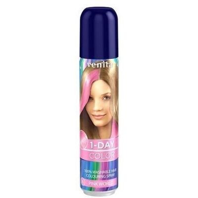 Venta, Haarspray, Venita - 1-Day Coloring Hair Spray Pink World 50Ml (50 ml) Venta, Haarspray, Venita - 1-Day Coloring Hair Spray Pink World 50Ml (50 ml)