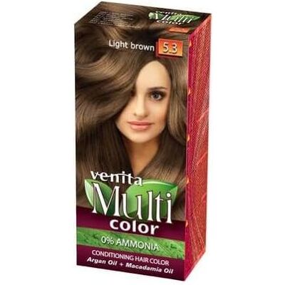 Venita, Haarfarbe, Multicolor Hair Dye 5.3 Light Brown 100Ml (Hellbraun) Venita, Haarfarbe, Multicolor Hair Dye 5.3 Light Brown 100Ml (Hellbraun)