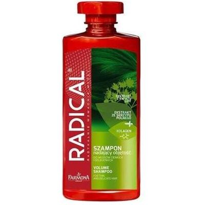 Farmona, Shampoo, RADICAL Volumizing Shampoo für dünnes und empfindliches Haar 400ml (Flüssiges Shampoo, 400 ml) Farmona, Shampoo, RADICAL Volumizing Shampoo für dünnes und empfindliches Haar 400ml (Flüssiges Shampoo, 400 ml)