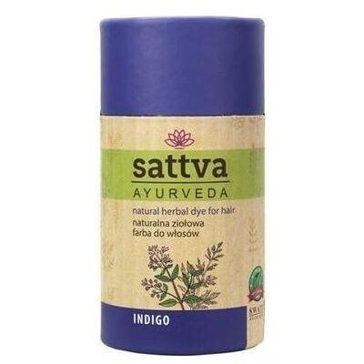 Sattva Ayurveda, Haarfarbe, Sattva Natural Herbal Dye for Hair naturalna ziołowa farba do włosów Indigo 150g (Indigo) Sattva Ayurveda, Haarfarbe, Sattva Natural Herbal Dye for Hair naturalna ziołowa farba do włosów Indigo 150g (Indigo)