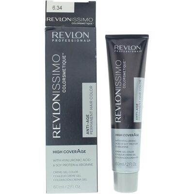 Revlon, Haarfarbe, Revlonissimo Colorsmetique High Coverage 6.34 Dark Hazel Blonde 2oz Hair Color (Dunkel Haselnussblond) Revlon, Haarfarbe, Revlonissimo Colorsmetique High Coverage 6.34 Dark Hazel Blonde 2oz Hair Color (Dunkel Haselnussblond)