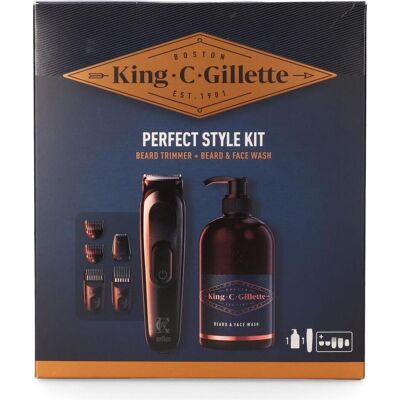 King C. Gillette, Bartpflege, Perfect Style Kit (350 ml) King C. Gillette, Bartpflege, Perfect Style Kit (350 ml)
