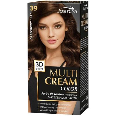 Joanna, Haarfarbe, Multi Cream Color Hair Dye 39 Walnut Brown (Braun) Joanna, Haarfarbe, Multi Cream Color Hair Dye 39 Walnut Brown (Braun)