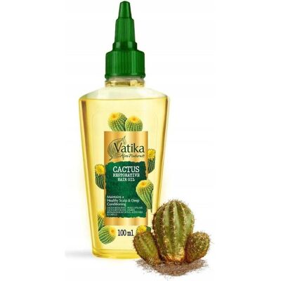 Vatika Naturals, Haaröl + Haarserum, Vatika Afro Naturals Cactus Haaröl 100ml Haarpflege Ätherisches Öl für gesunde Kopfhaut Pflege und (100 ml) Vatika Naturals, Haaröl + Haarserum, Vatika Afro Naturals Cactus Haaröl 100ml Haarpflege Ätherisches Öl für gesunde Kopfhaut Pflege und (100 ml)