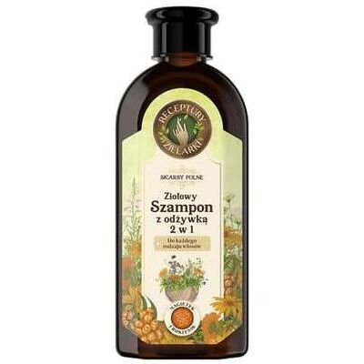 Eurus, Shampoo, Receptury Zielarki Herbal Shampoo With Conditioner 2 In 1 With Marigold And Sea Buckthorn 350 Ml (Flüssiges Shampoo, 350 ml) Eurus, Shampoo, Receptury Zielarki Herbal Shampoo With Conditioner 2 In 1 With Marigold And Sea Buckthorn 350 Ml (Flüssiges Shampoo, 350 ml)
