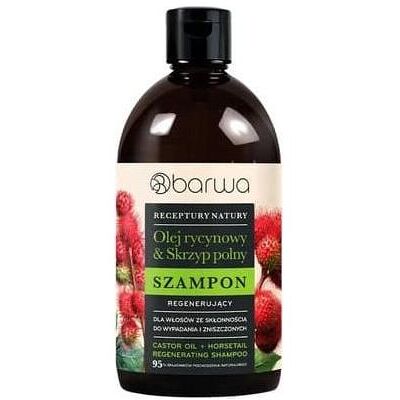 Barwa, Shampoo, Castor Oil & Field Horsetail Regenerating Hair Shampoo 380ml (Flüssiges Shampoo, 380 ml) Barwa, Shampoo, Castor Oil & Field Horsetail Regenerating Hair Shampoo 380ml (Flüssiges Shampoo, 380 ml)