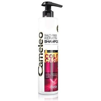 Delia Cosmetics, Shampoo, Cameleo Keratin Shampoo mit Marulaöl für gefärbtes und gebleichtes Haar 250ml (Flüssiges Shampoo) Delia Cosmetics, Shampoo, Cameleo Keratin Shampoo mit Marulaöl für gefärbtes und gebleichtes Haar 250ml (Flüssiges Shampoo)