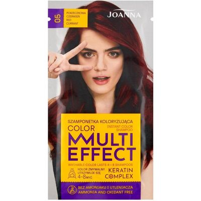 Joanna, Shampoo, Multi Effect Keratin Complex Color Instant Color Shampoo Coloring Shampoo 05 Currant Red (35 g) Joanna, Shampoo, Multi Effect Keratin Complex Color Instant Color Shampoo Coloring Shampoo 05 Currant Red (35 g)