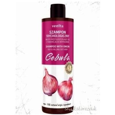 Venta, Shampoo, Venita Trichological Shampoo With Onion (Flüssiges Shampoo) Venta, Shampoo, Venita Trichological Shampoo With Onion (Flüssiges Shampoo)
