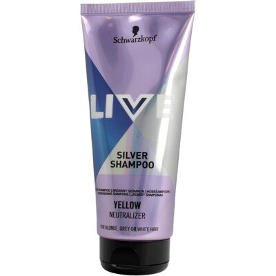 Schwarzkopf Live, Shampoo, Silver Shampoo (Flüssiges Shampoo, 200 ml) Schwarzkopf Live, Shampoo, Silver Shampoo (Flüssiges Shampoo, 200 ml)