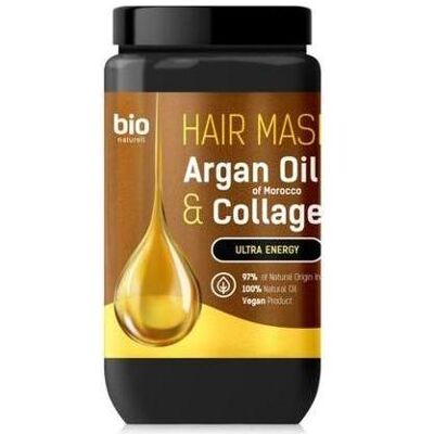Bio Naturell, Haarmaske, Hair Mask Ultra Energy Hair Mask Argan Oil & Colagen 946Ml (946 ml) Bio Naturell, Haarmaske, Hair Mask Ultra Energy Hair Mask Argan Oil & Colagen 946Ml (946 ml)