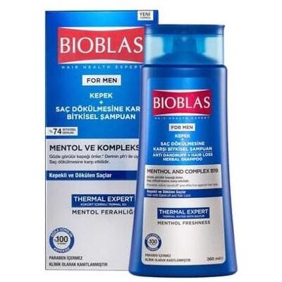 Bioblas, Shampoo, Thermal Expert Men Shampoo Against Dandruff & Hair Loss 360ml (Flüssiges Shampoo, 360 ml) Bioblas, Shampoo, Thermal Expert Men Shampoo Against Dandruff & Hair Loss 360ml (Flüssiges Shampoo, 360 ml)