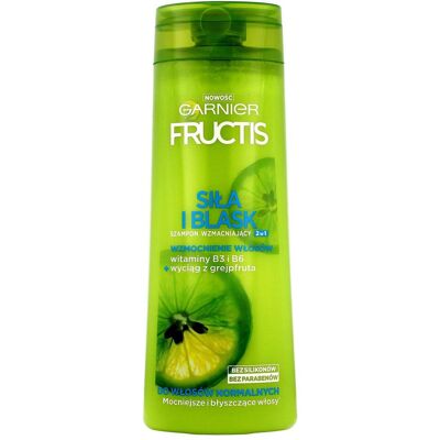 Garnier, Shampoo, New Fructis Strength And Shine Shampoo For Normal Hair 400Ml (Flüssiges Shampoo, 400 ml) Garnier, Shampoo, New Fructis Strength And Shine Shampoo For Normal Hair 400Ml (Flüssiges Shampoo, 400 ml)