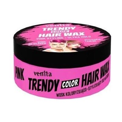 Venta, Haargel + Haarwachs, Venita Trendy Hair Wax Pink Hair Wax 75G (Haarwachs, 75 g) Venta, Haargel + Haarwachs, Venita Trendy Hair Wax Pink Hair Wax 75G (Haarwachs, 75 g)