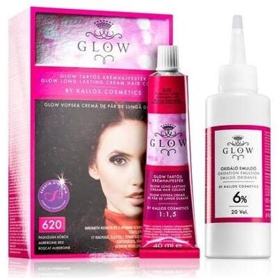 Kallos, Haarfarbe, Glow Permanent Haarfarbe 620 Aubergine Rot (620 Aubergine Rot) Kallos, Haarfarbe, Glow Permanent Haarfarbe 620 Aubergine Rot (620 Aubergine Rot)