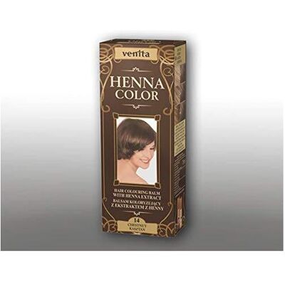 Venita Kastanienbraune Henna Haarbalsam - Natürlicher Extrakt - 75ml Venita Kastanienbraune Henna Haarbalsam - Natürlicher Extrakt - 75ml