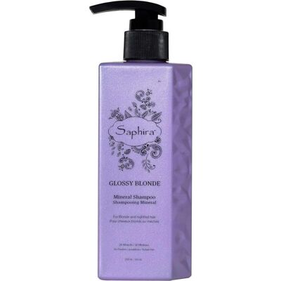 Saphira, Shampoo, Glossy Blonde Shampoo for Natural, Bleached, and Color-Treated Blonde (Flüssiges Shampoo, 250 ml) Saphira, Shampoo, Glossy Blonde Shampoo for Natural, Bleached, and Color-Treated Blonde (Flüssiges Shampoo, 250 ml)