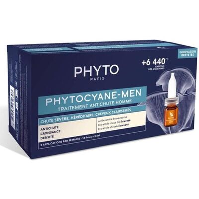 Phyto Phytocyane-Männer Anti-Haarausfall-Behandlung - 12 Ampullen Phyto Phytocyane-Männer Anti-Haarausfall-Behandlung - 12 Ampullen