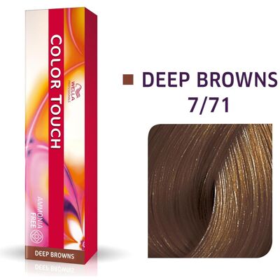 Wella, Haarfarbe, Vopsea semipermanenta Professionals Color Touch 7/71, Blond Mediu Castaniu Cenusiu, 60ml (7/71 Mittelblond Kastanie Asch) Wella, Haarfarbe, Vopsea semipermanenta Professionals Color Touch 7/71, Blond Mediu Castaniu Cenusiu, 60ml (7/71 Mittelblond Kastanie Asch)